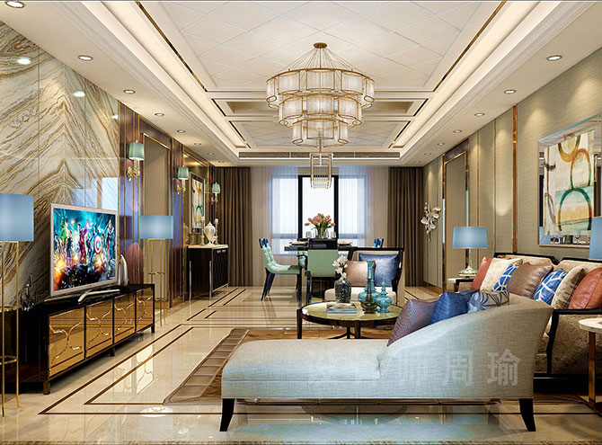 日b视频世纪江尚三室两厅168平装修设计效果欣赏